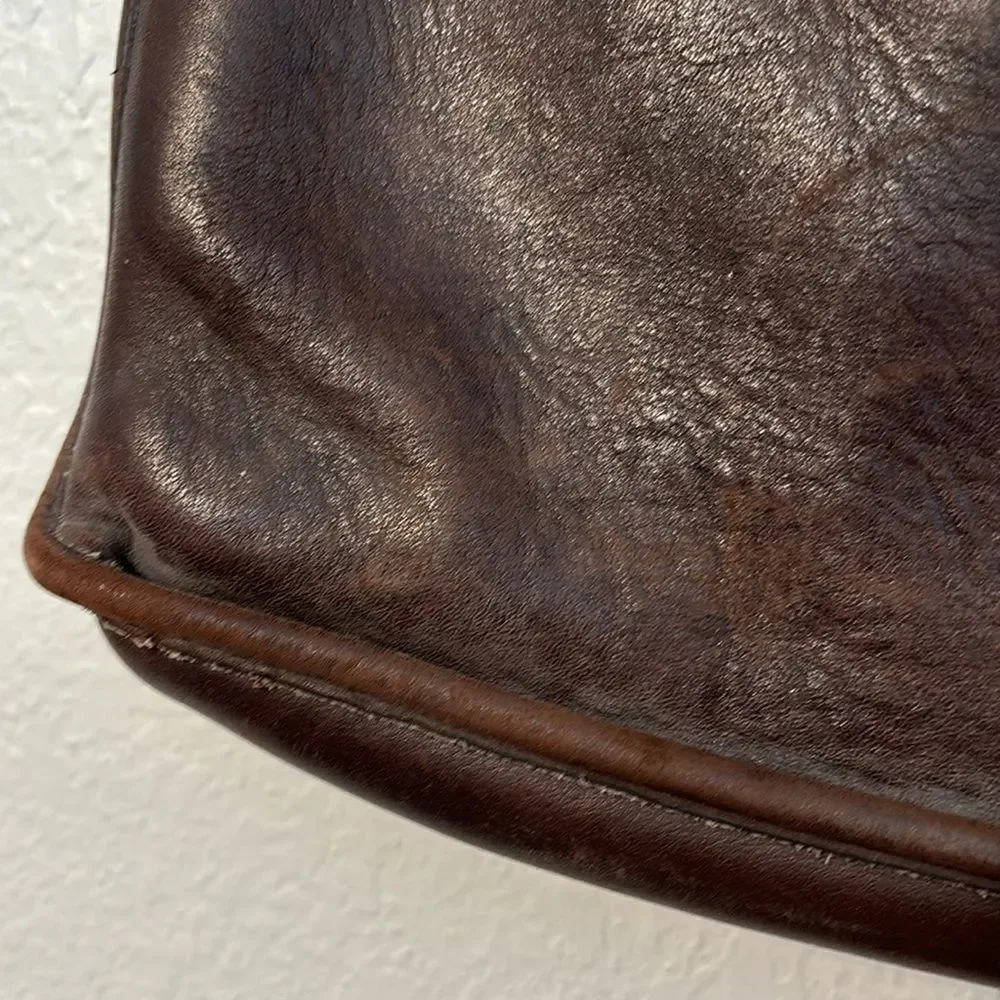 Vintage Coach Made in New York City Cowhide Leather Top Handle Satchel